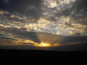 Panorama Ouest 180°(soir), vu du plateau d'Hérivaux